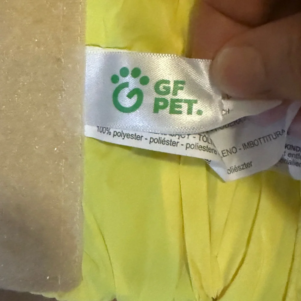 GF PET Reversible Chalet Dog Jacket Large Tan Yellow Reversible